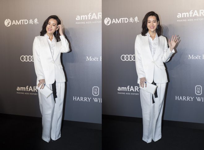 女明星美不美看生图就知道了胡杏儿穿西装好潇洒配淡妆更温和(图9)