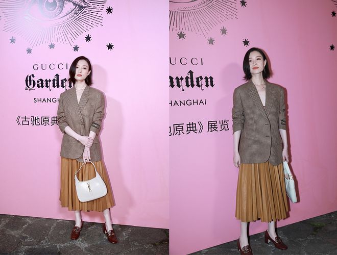 倪妮真是浓颜系大美女化浓妆配绿裙好显白肌肤反光太迷人(图7)