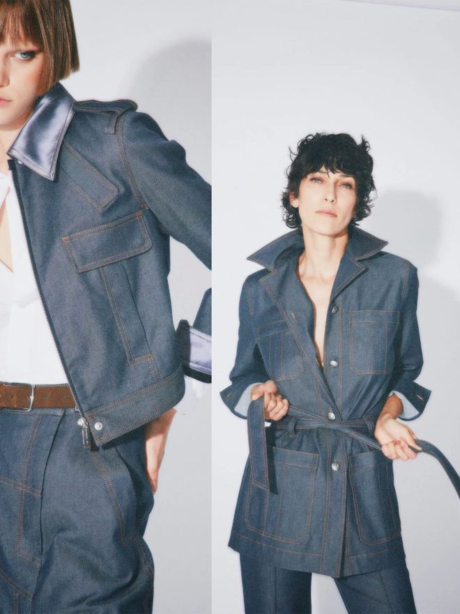 九游体育网站：BarbaraBui2024春夏系列马甲与西服、直筒裤利落直线(图4)