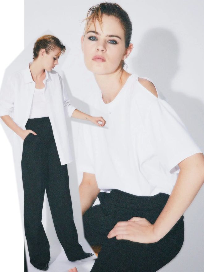 九游体育网站：BarbaraBui2024春夏系列马甲与西服、直筒裤利落直线(图5)