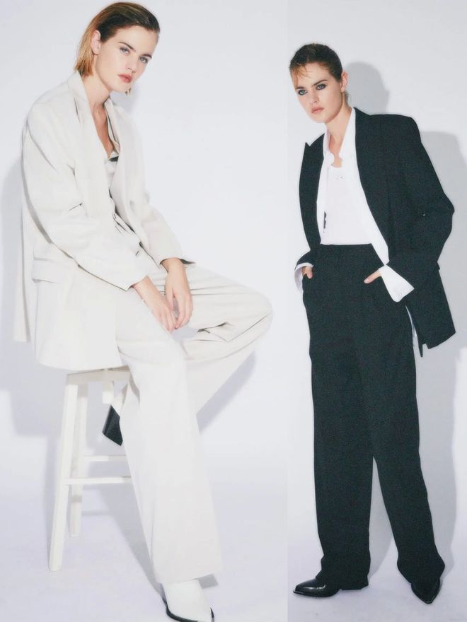 九游体育网站：BarbaraBui2024春夏系列马甲与西服、直筒裤利落直线(图7)