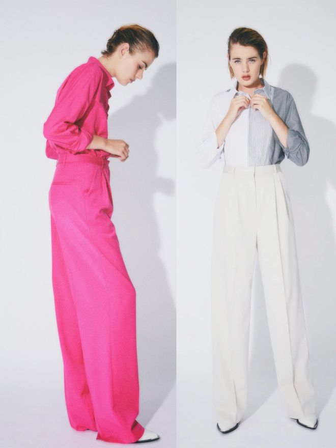 九游体育网站：BarbaraBui2024春夏系列马甲与西服、直筒裤利落直线(图10)