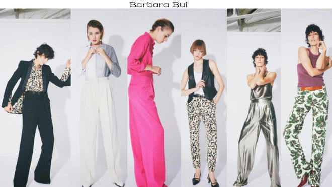 九游体育网站：BarbaraBui2024春夏系列马甲与西服、直筒裤利落直线(图11)