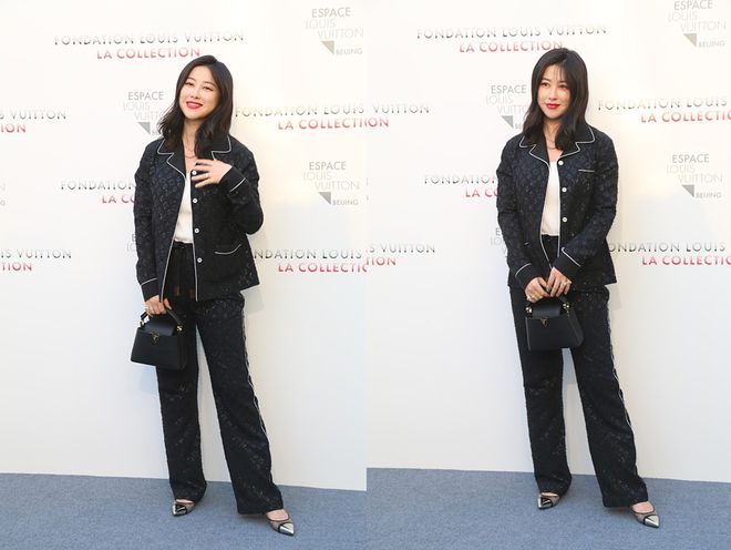 朱珠太会博眼球穿西装领口开这么大都不够裙子还要微透真撩人(图7)