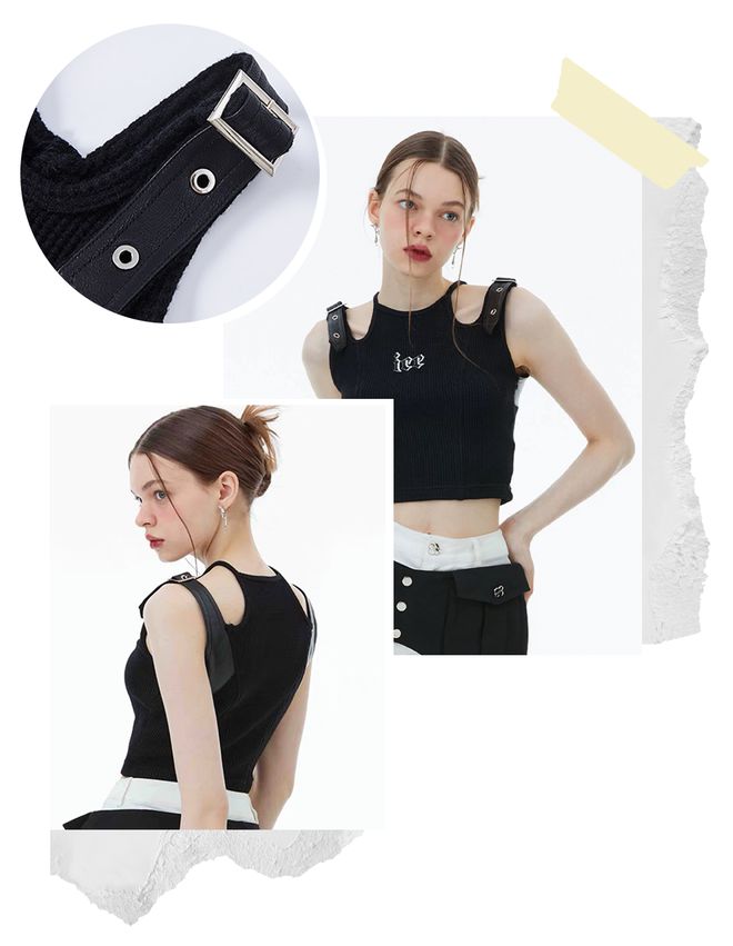 2024最流行的“心机吊带”又纯又欲辣到你嘶哈！(图1)