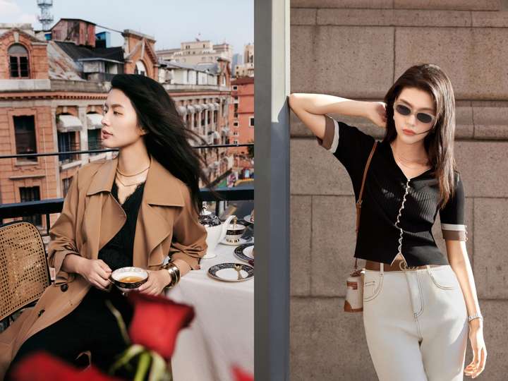 九游体育：BADINA芭蒂娜2024秋季系列「都市游走」唤醒秋日摩登新风格(图2)