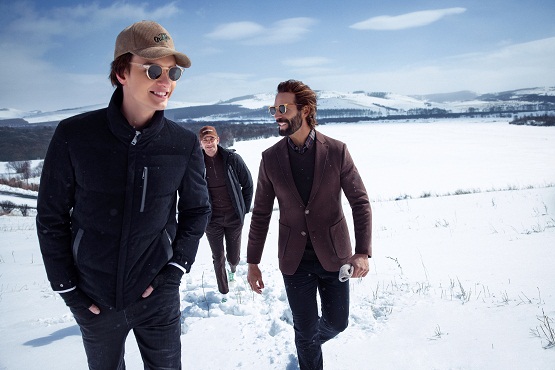 欧度2024秋冬新商务休闲系列大片上线诠释职场型男的高阶色彩搭法(图2)