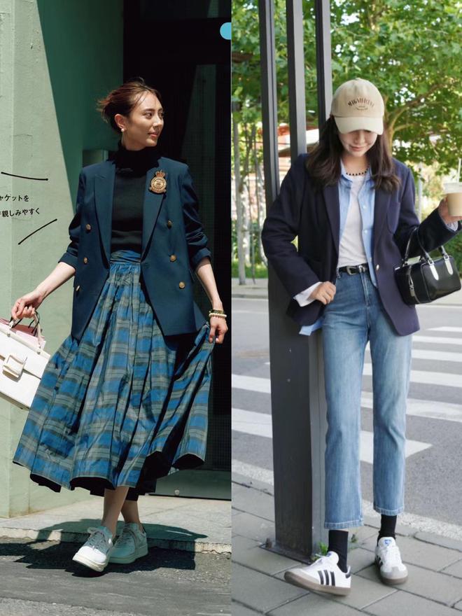 初秋火了一种穿搭叫做“西装+运动鞋”时髦拉风、超显高！(图7)