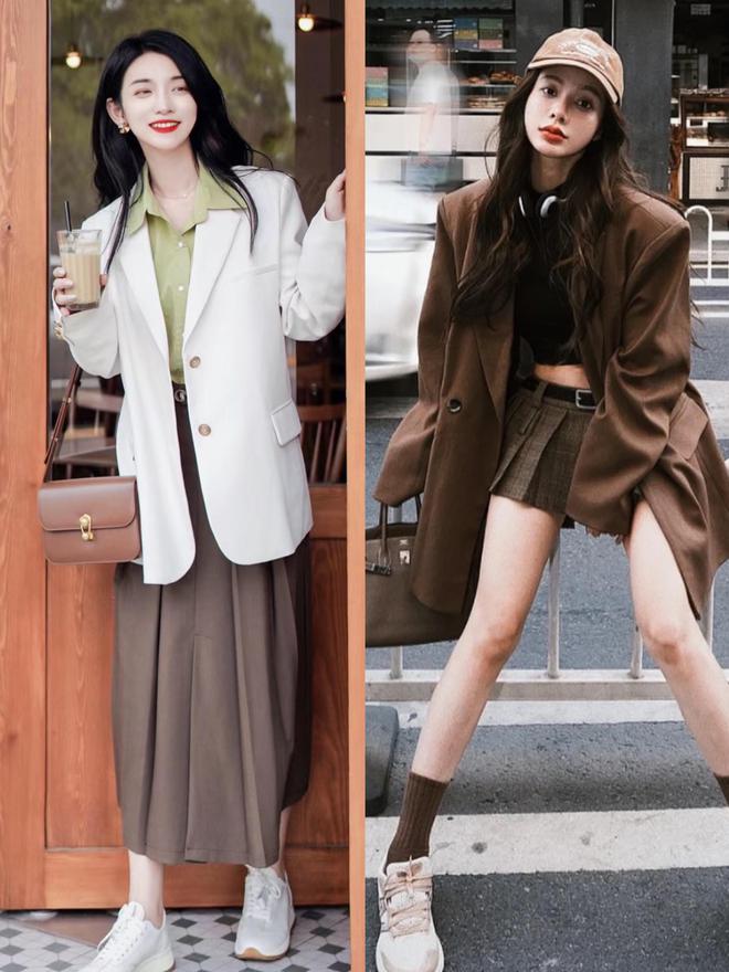 初秋火了一种穿搭叫做“西装+运动鞋”时髦拉风、超显高！(图3)