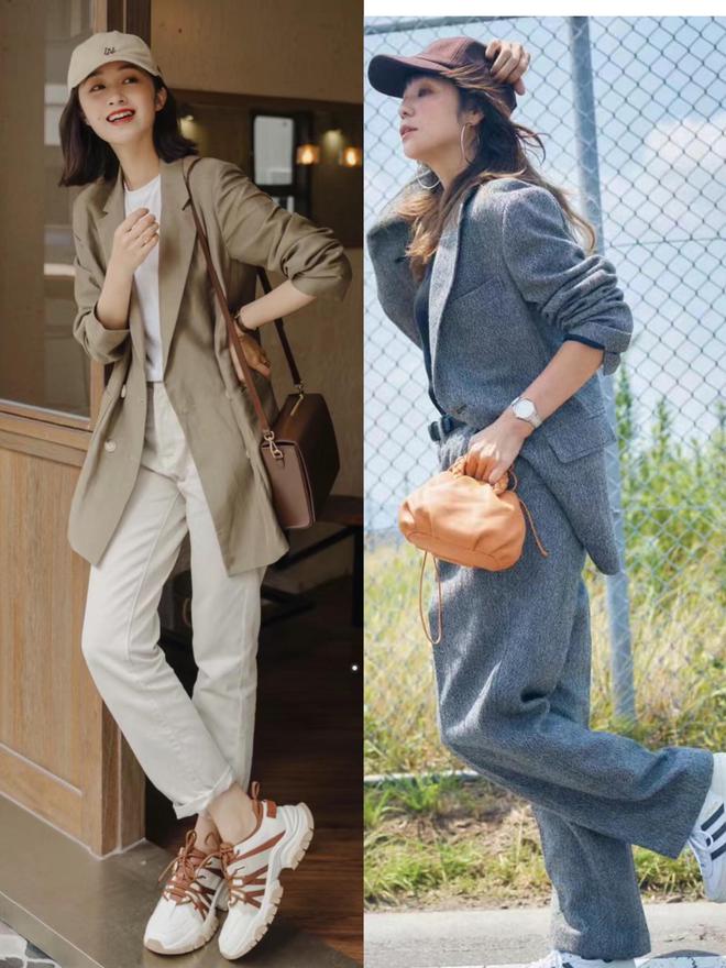 初秋火了一种穿搭叫做“西装+运动鞋”时髦拉风、超显高！(图6)