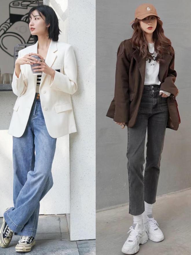 初秋火了一种穿搭叫做“西装+运动鞋”时髦拉风、超显高！(图5)