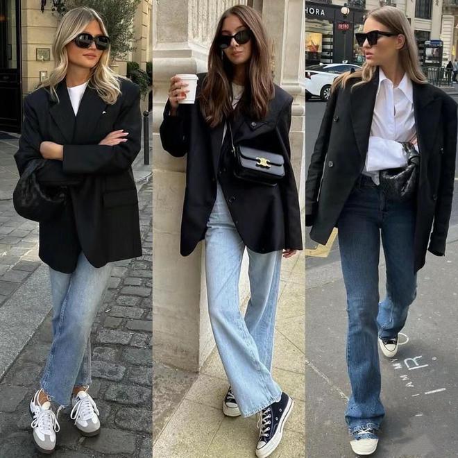 初秋火了一种穿搭叫做“西装+运动鞋”时髦拉风、超显高！(图10)