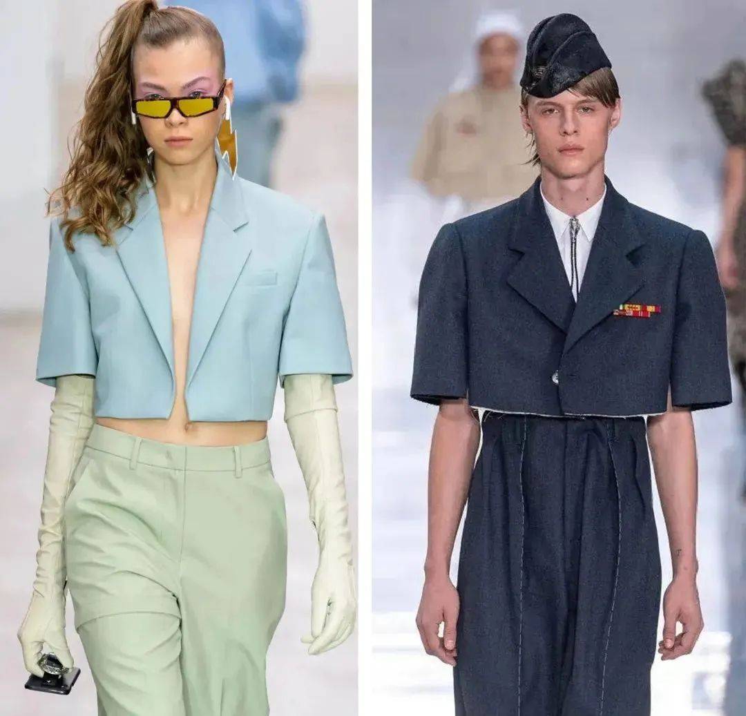 九游体育网站：T恤穿腻了？夏天想要进阶高级时髦精？2024夏天流行的“短袖西服”比T恤时髦比外套凉爽！(图4)