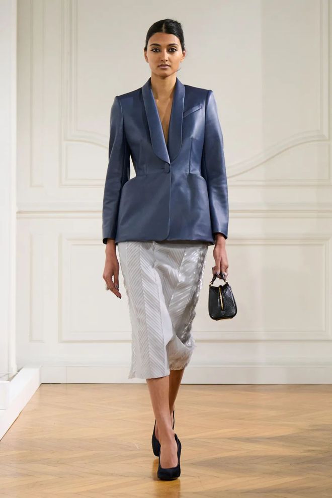 GIVENCHY2024秋冬系列西服干练裙装优雅(图17)