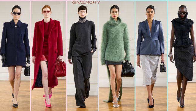 GIVENCHY2024秋冬系列西服干练裙装优雅(图44)