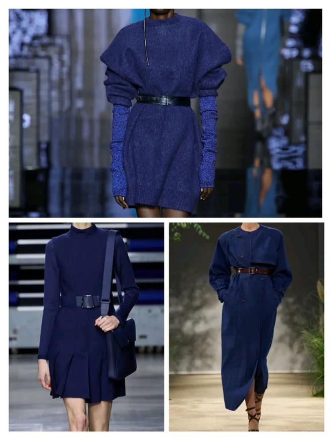 2024秋冬流行色午夜蓝色深沉稳重优雅时尚(图3)