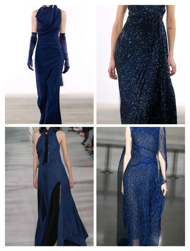 2024秋冬流行色午夜蓝色深沉稳重优雅时尚(图4)