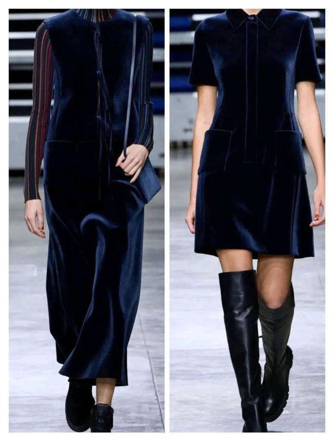 2024秋冬流行色午夜蓝色深沉稳重优雅时尚(图5)