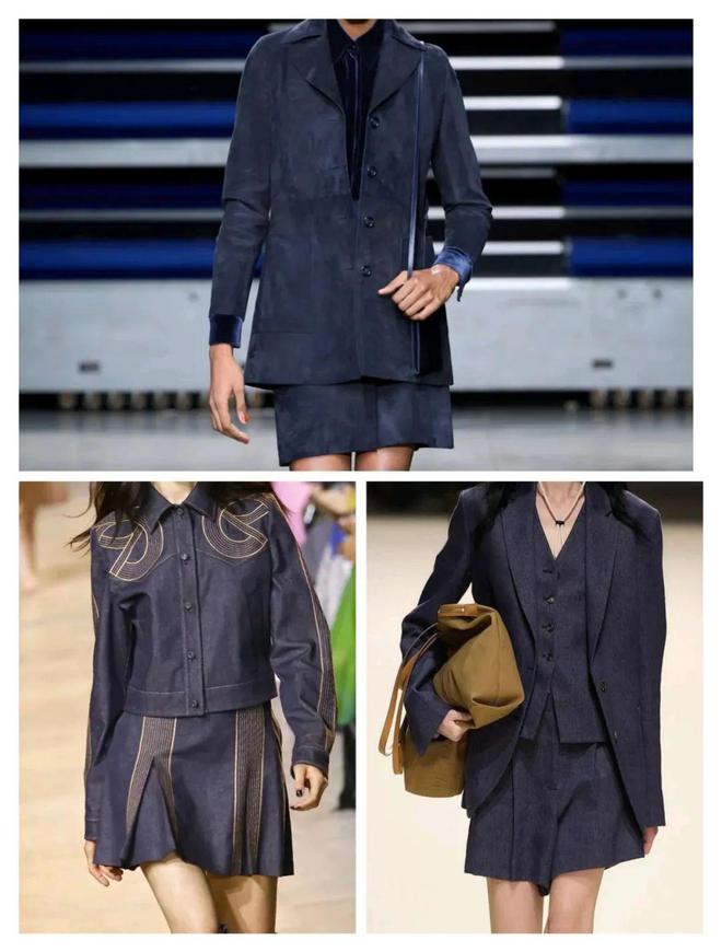 2024秋冬流行色午夜蓝色深沉稳重优雅时尚(图8)