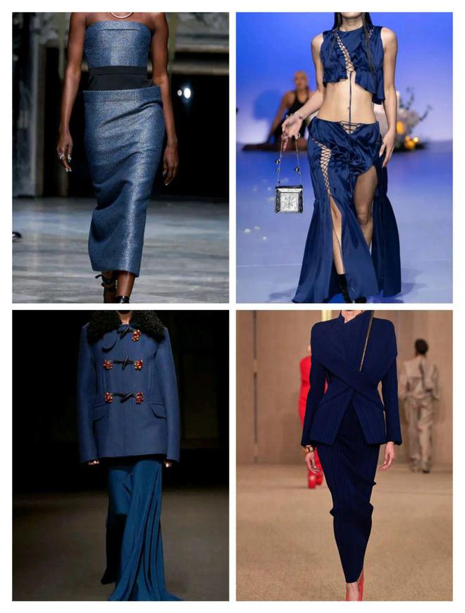 2024秋冬流行色午夜蓝色深沉稳重优雅时尚(图9)