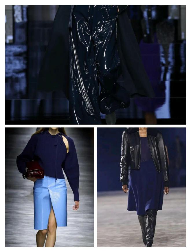 2024秋冬流行色午夜蓝色深沉稳重优雅时尚(图14)