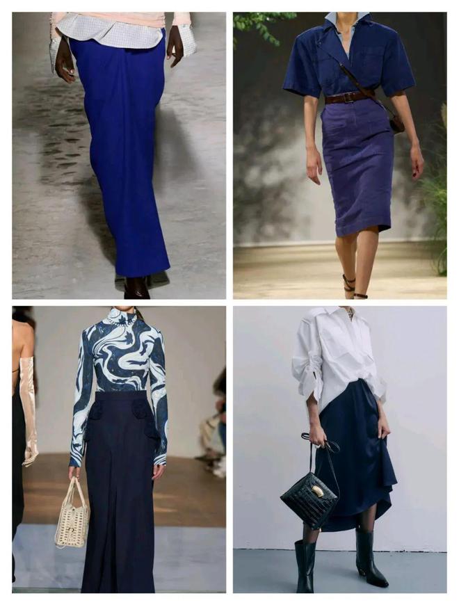 2024秋冬流行色午夜蓝色深沉稳重优雅时尚(图17)