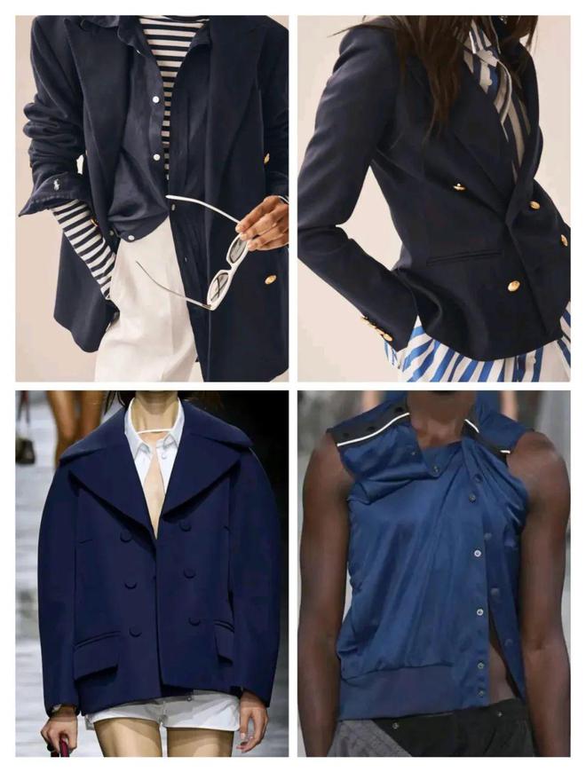 2024秋冬流行色午夜蓝色深沉稳重优雅时尚(图19)