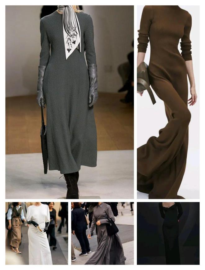 九游体育网站：2024秋冬流行优雅连衣裙温婉时尚(图25)