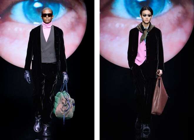 九游体育网站：米兰时装周｜GiorgioArmani2024秋冬系列当代视角下的经典绅士美学(图4)