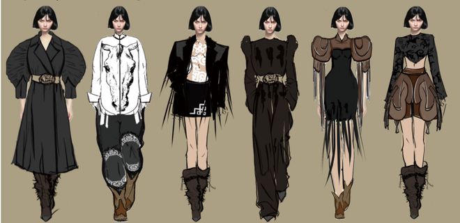九游体育网站：【入围作品公布】2024“润华奖”一带一路大学生时装设计与技能大赛入围名单+作品揭晓（附效果图）(图5)