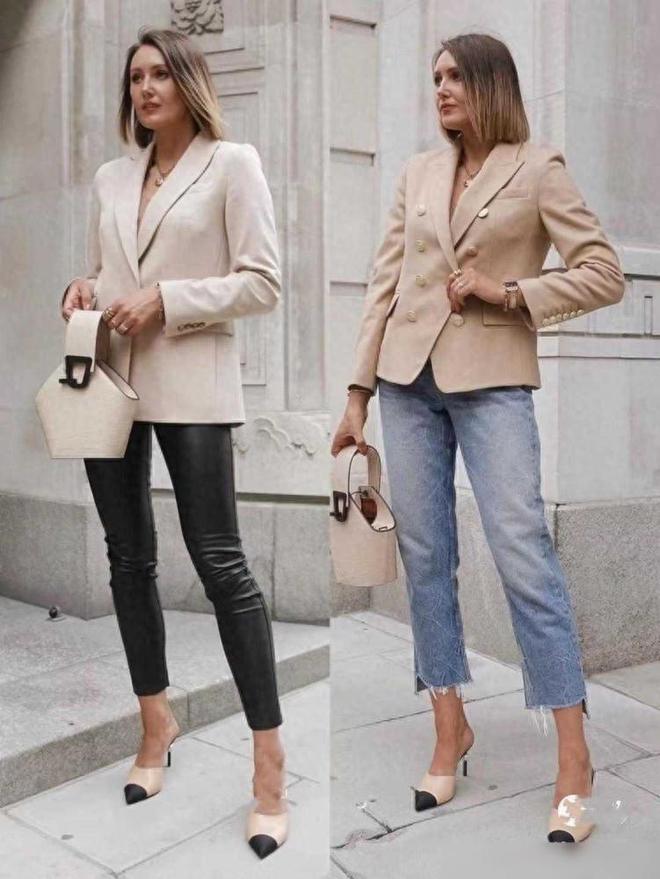 西装+长裤更显气质又洋气学时尚博主这样穿搭高级又时髦(图1)