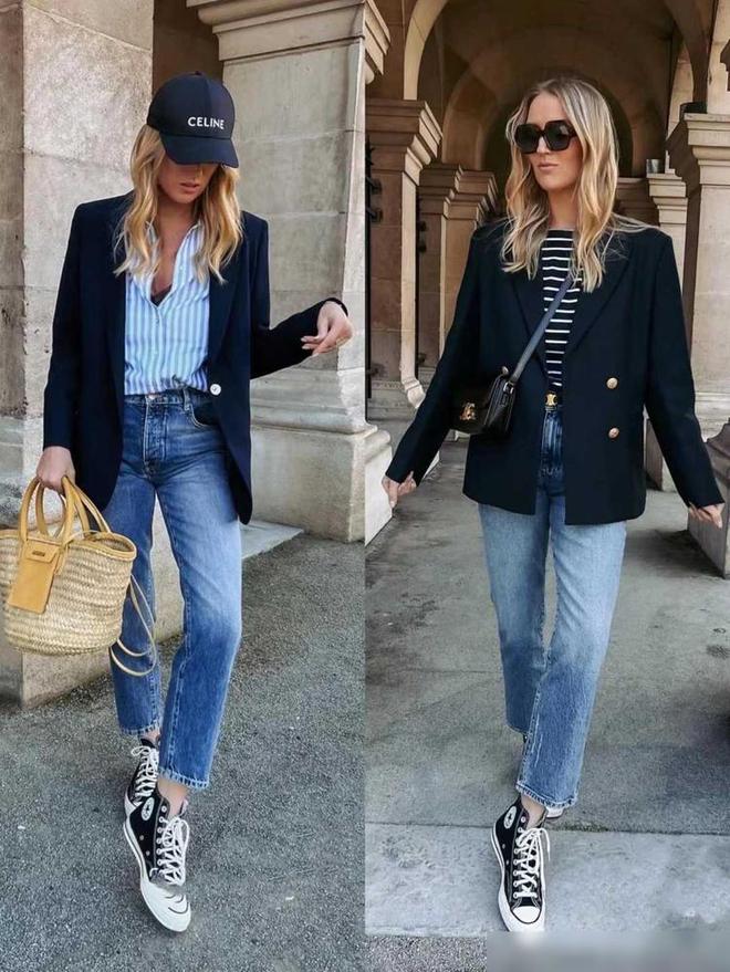 西装+长裤更显气质又洋气学时尚博主这样穿搭高级又时髦(图2)