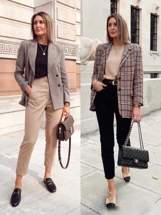 西装+长裤更显气质又洋气学时尚博主这样穿搭高级又时髦(图4)