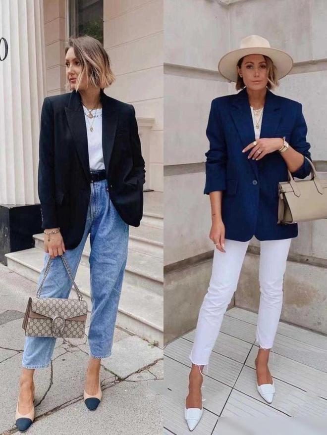 西装+长裤更显气质又洋气学时尚博主这样穿搭高级又时髦(图3)