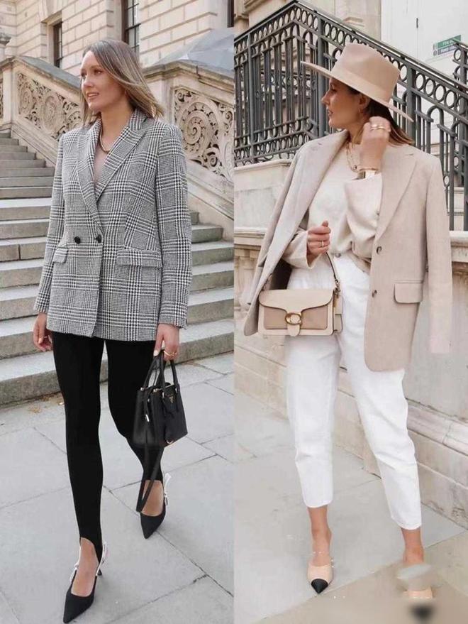 西装+长裤更显气质又洋气学时尚博主这样穿搭高级又时髦(图5)