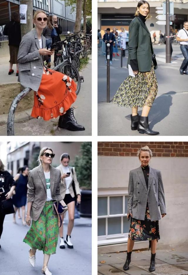 今年秋天“西装+裙子”又火了这样穿最时髦(图5)