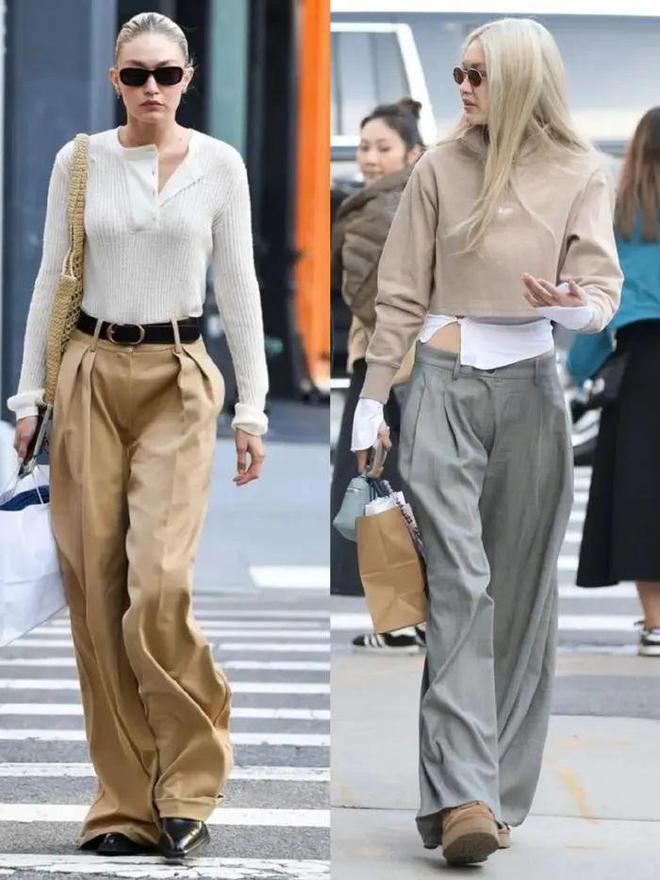 九游体育网站：阔腿裤下岗了2024下半年这4条裤子最流行！(图11)