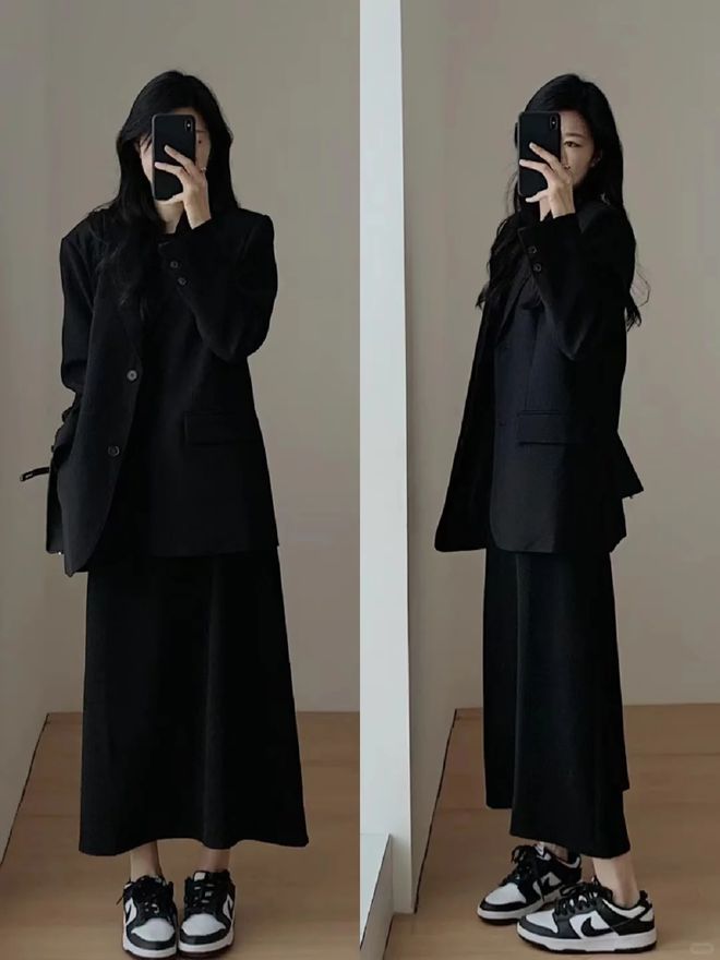 九游体育网站：西装+连衣裙才是“王炸穿搭”优雅干练早春凹造型必须安排(图9)