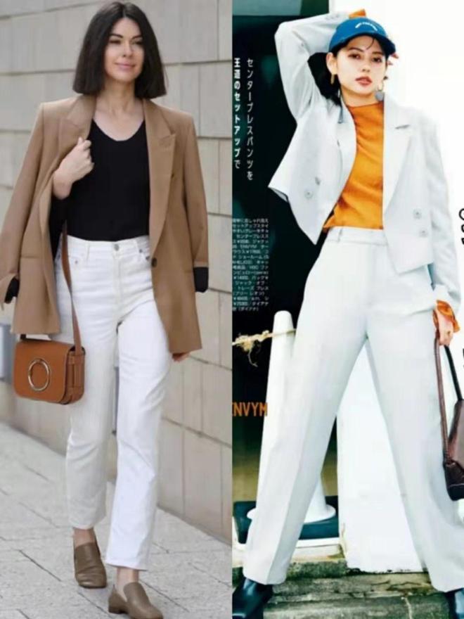 九游体育：秋天穿“西服”下面搭什么？建议配这4种裤子时髦又帅气(图4)