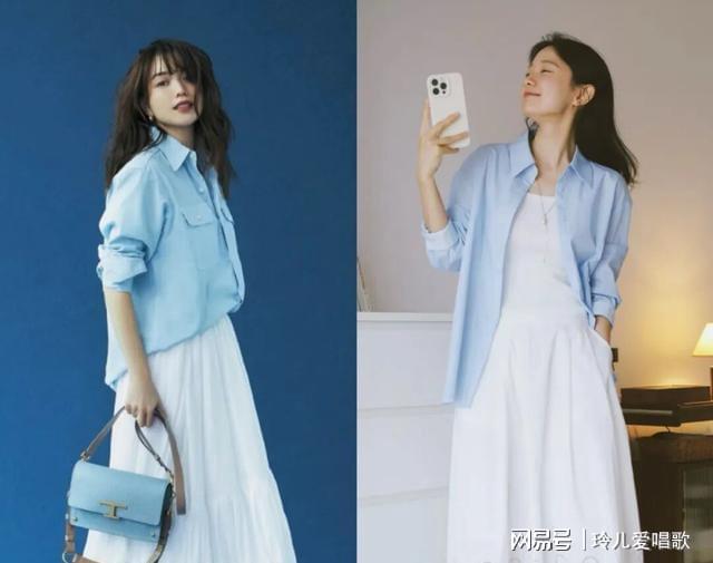 九游体育：春天衬衫选这几个颜色时髦气质又减龄(图3)
